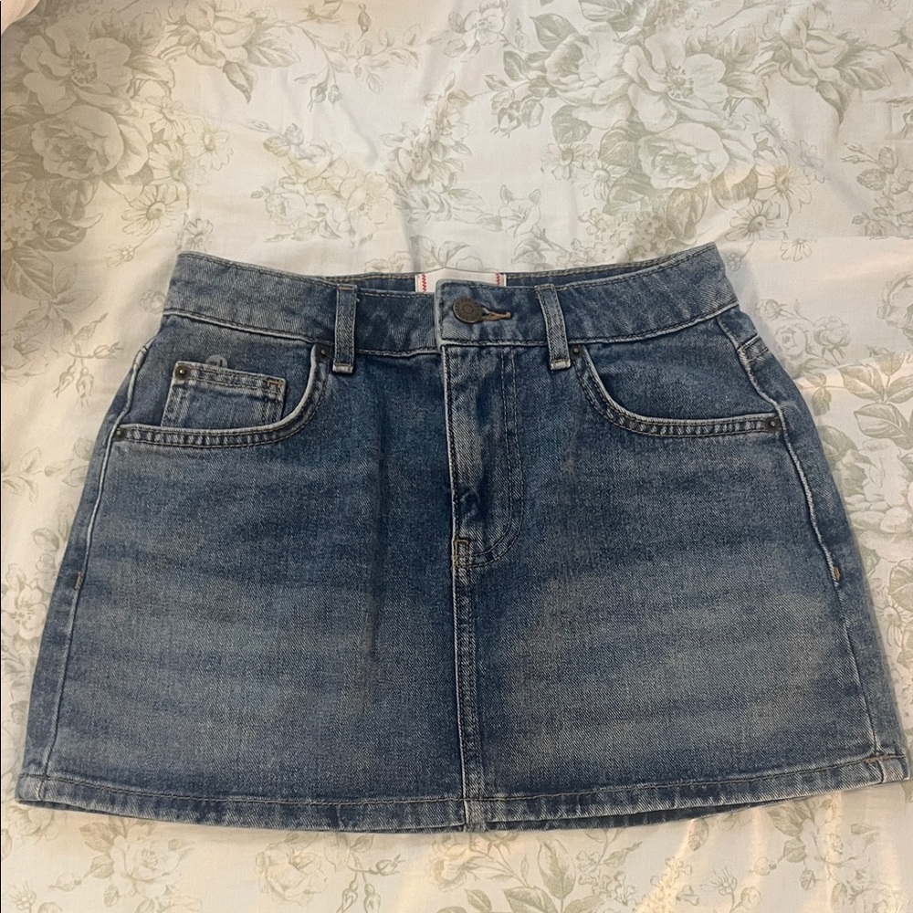 BDG Blue Denim Mini Skirt